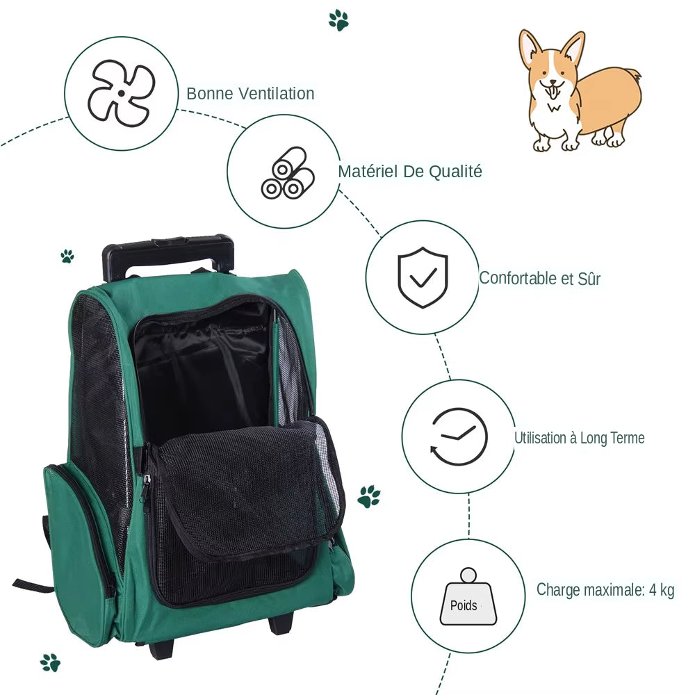 Découvrez notre sac à dos 2 en 1 pour animaux de compagnie, le compagnon idéal pour vos voyages avec votre animal préféré. Sac à dos pour animaux de compagnie, sac à dos 2 en 1, poussette pour animaux, sac à dos pour chien, sac à dos pour chat, sac à dos pour petit animal, sac à dos pour animal de compagnie, sac à dos transformable, sac à dos avec roues, sac à dos pour voyage avec animal, sac à dos pour promenade avec animal.