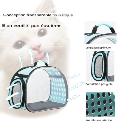 Découvrez notre sac à dos transparent pliable pour animaux de compagnie, idéal pour les voyages et les sorties avec votre chat ou petit chien. Sac à dos pour animaux, sac à dos transparent, sac à dos pliable, sac à dos pour chat, sac à dos pour chien, sac à dos pour animaux de compagnie, sac à dos pour voyages, sac à dos pour randonnées, sac à dos pour avion, sac à dos pour vétérinaire, sac à dos confortable, sac à dos sécurisé, sac à dos léger.