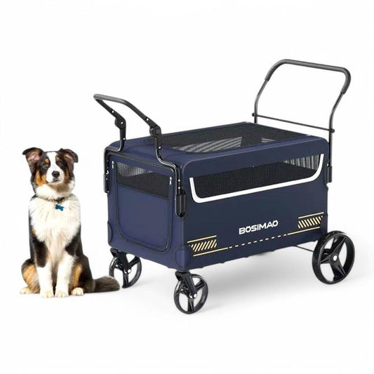 Découvrez notre super grand chariot pour animaux de compagnie, idéal pour promener vos compagnons en toute sécurité et confort. chariot pour animaux de compagnie, grand chariot pour chien, chariot pour chien de grande taille, chariot pour animaux, chariot pliable pour animaux, chariot pour chien robuste.