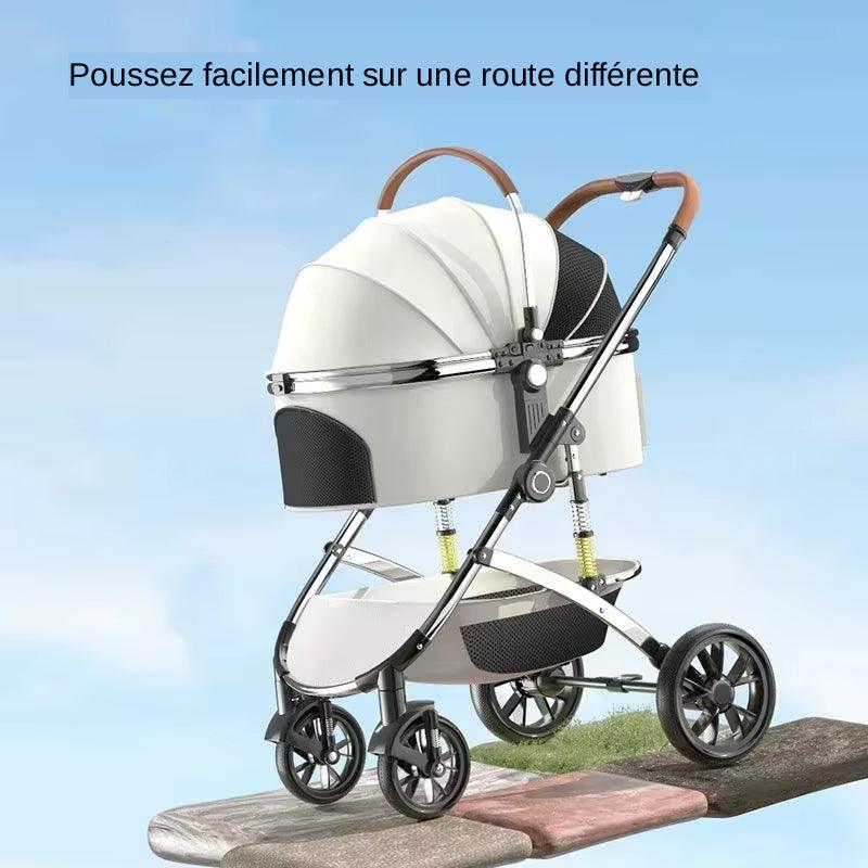 Découvrez notre poussette pour animaux de compagnie en alliage d'aluminium, conçue pour offrir robustesse et légèreté. Poussette pour animaux de compagnie en alliage d'aluminium, poussette animaux alliage, poussette chien alliage, poussette chat alliage, poussette animaux robuste, poussette animaux légère.