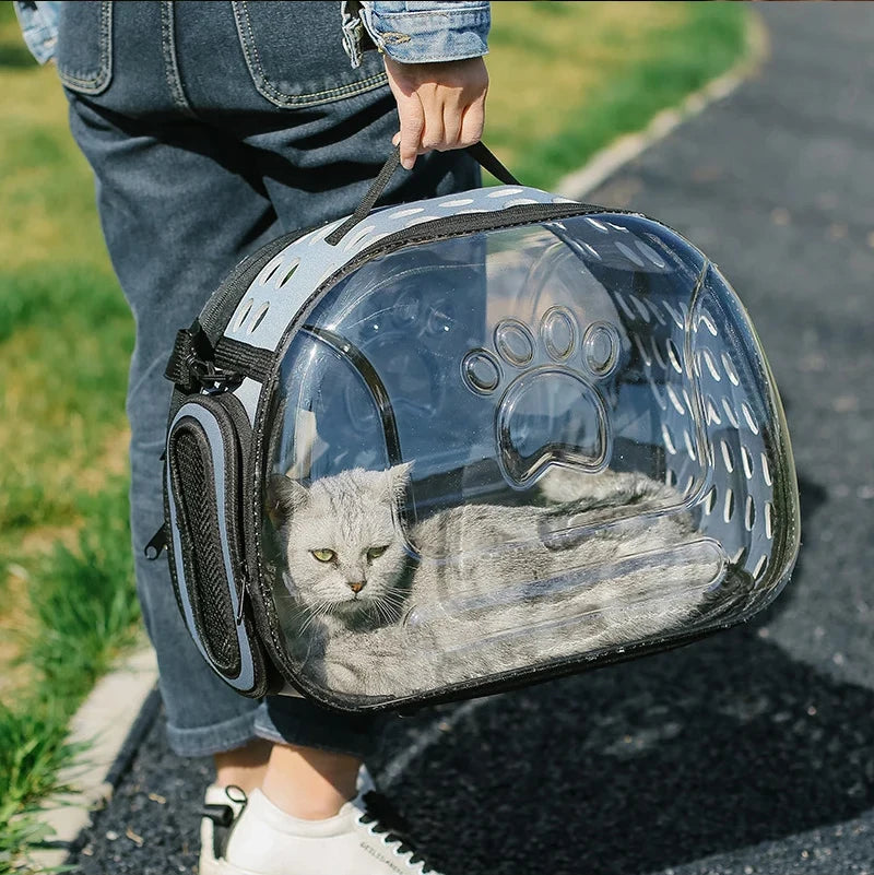 Découvrez notre sac à dos transparent pliable pour animaux de compagnie, idéal pour les voyages et les sorties avec votre chat ou petit chien. Sac à dos pour animaux, sac à dos transparent, sac à dos pliable, sac à dos pour chat, sac à dos pour chien, sac à dos pour animaux de compagnie, sac à dos pour voyages, sac à dos pour randonnées, sac à dos pour avion, sac à dos pour vétérinaire, sac à dos confortable, sac à dos sécurisé, sac à dos léger.