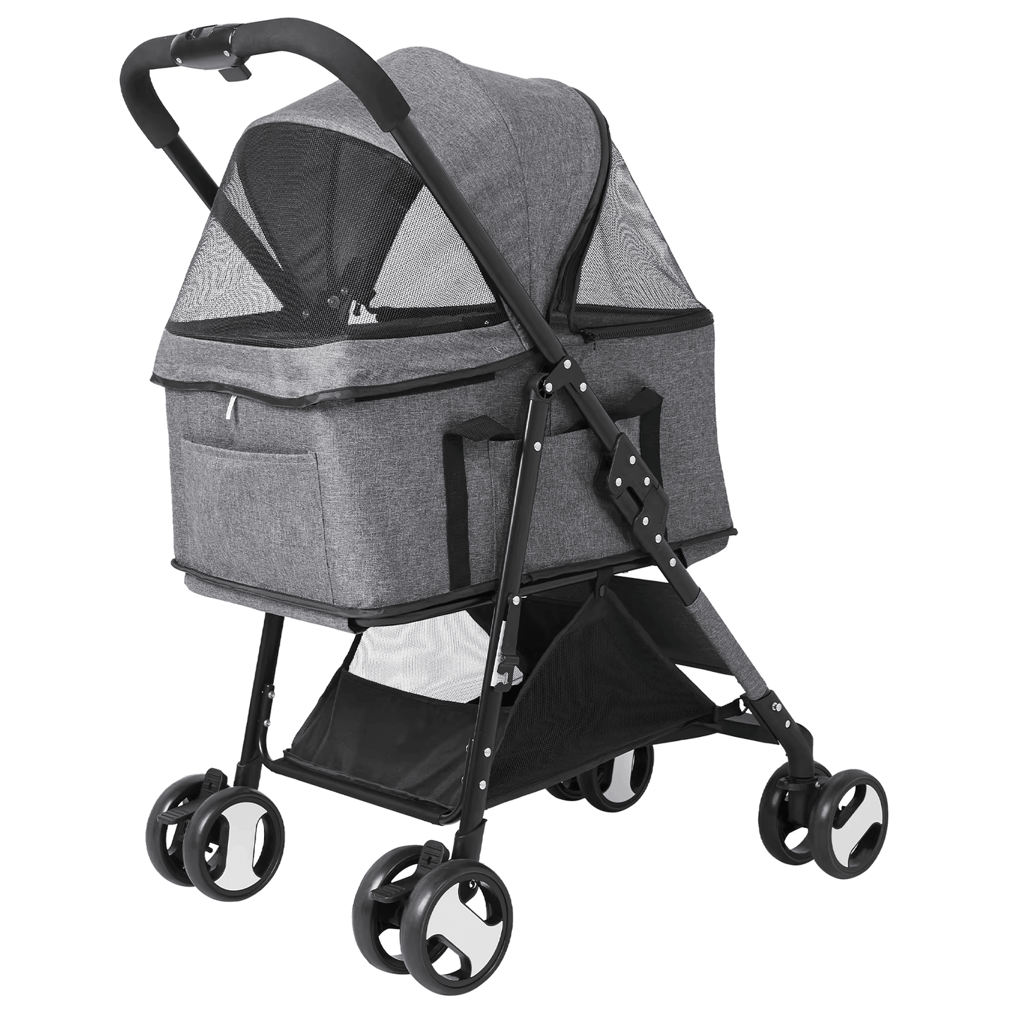 Découvrez notre grande poussette pour animaux de compagnie avec chariot amovible, conçue pour offrir confort et sécurité à vos chiens et chats lors de vos promenades. Grande poussette pour animaux de compagnie, poussette pour chien, poussette pour chat, chariot amovible, poussette animaux, poussette confortable, poussette sécurisée, poussette omnidirectionnelle, poussette pliable, poussette avec frein, poussette pour animaux de taille moyenne.