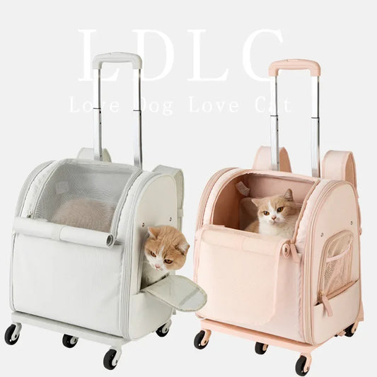 Découvrez notre sac à bagages étanche à roulettes pour animaux de compagnie, idéal pour les voyages confortables et sécurisés avec votre chat ou petit chien. Sac à bagages pour animaux, sac à bagages étanche, sac à bagages à roulettes, sac à bagages pour chat, sac à bagages pour chien, sac à bagages pour animaux de compagnie, sac à bagages pour voyages, sac à bagages pour avion, sac à bagages pour train, sac à bagages pour voiture, sac à bagages confortable.