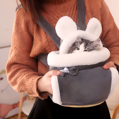 Sac à dos en peluche pour animaux de compagnie