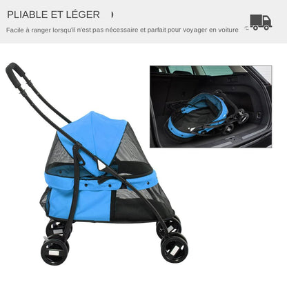 Découvrez le Chariot pliable pour chien, l'accessoire indispensable pour les promenades confortables et sécurisées avec votre animal de compagnie.&nbsp;Chariot pour chien, chariot pliable, chariot pour animal de compagnie, promenade avec chien, confort pour chien, sécurité pour chien, chariot robuste, chariot durable, chariot stable, filet de protection, harnais réglable, chien de petite taille, chien de moyenne taille, chariot pratique.